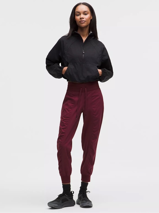 lululemon athletica Pants - Lululemon Athletica Burgundy High-Rise Track Joggers Size 8